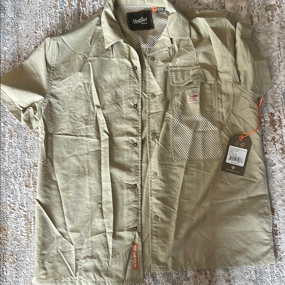 Howler Brothers Green Casual Button Down Shirt